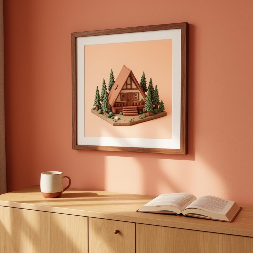 The A-frame framed paper print