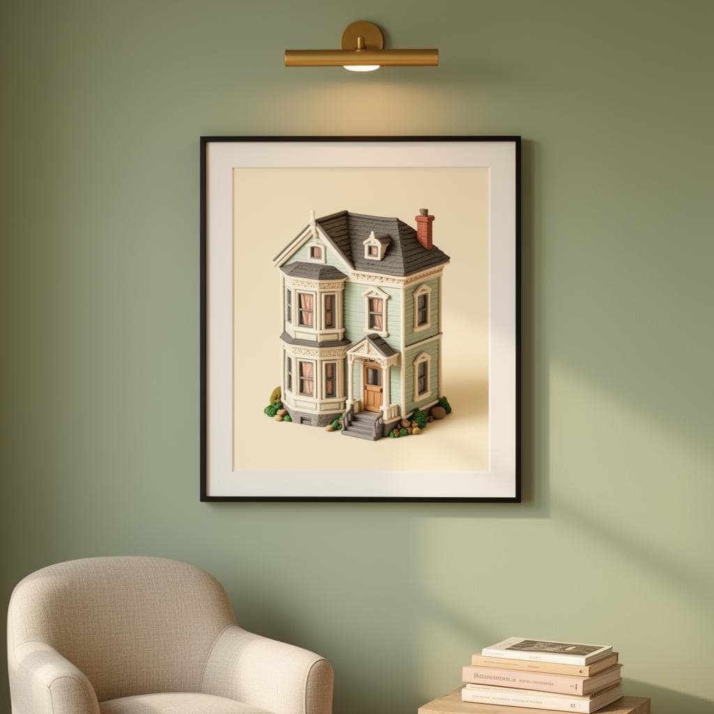 Painted Lady framed paper print